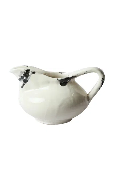 Il Buco Vita - X Leanne Ford Montegranaro Splatterware Pitcher - Black/white In Black,white