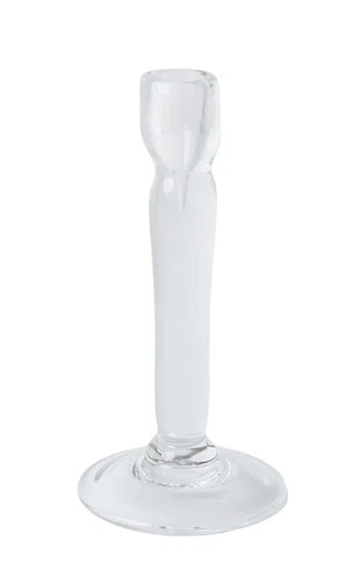 Il Buco Vita - X Leanne Ford Pienza Tall Glass Candle Holder - Clear In White