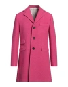 Il Cappottino Man Coat Fuchsia Size 42 Wool In Pink