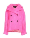 Il Cappottino Woman Coat Fuchsia Size 4 Mohair Wool, Wool, Polyamide In Pink