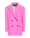 Il Cappottino Woman Coat Fuchsia Size 8 Virgin Wool In Pink