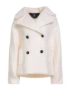 Il Cappottino Woman Coat Ivory Size 6 Mohair Wool, Wool, Polyamide In Neutral