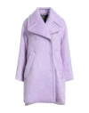 Il Cappottino Woman Coat Lilac Size 4 Mohair Wool, Wool, Polyamide In Purple