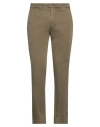 Il Drop Man Pants Military Green Size 38 Cotton, Elastane In Green