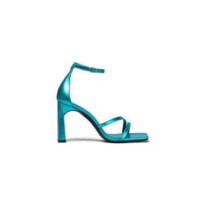 Il Fratellino Women's Rebel Heart Heeled Ankle Strap Sandal In Taoelectric Blue