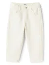 Il Gufo Cotton Tapered Trousers In Beige