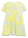 Il Gufo Floral-print Dress In Yellow