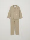 Il Gufo Kids' Cotton Cardigan In Sand
