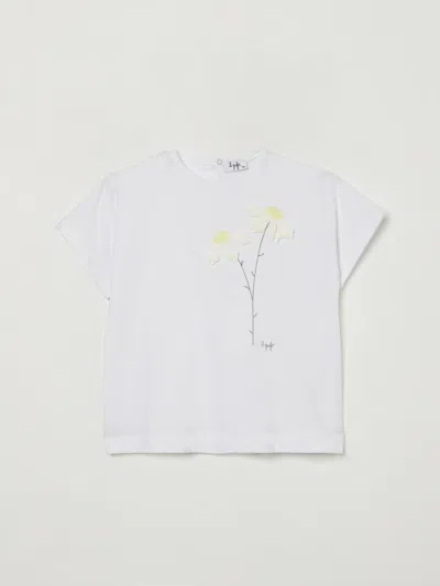 Il Gufo Kids' Abito  Con Fiori In White
