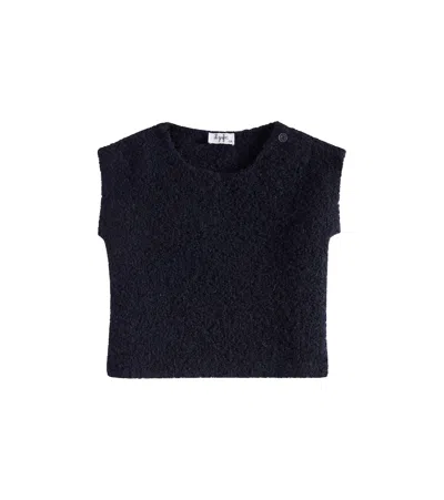 Il Gufo Kids' Alpaca-blend Sweater Vest In Blue