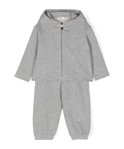 Il Gufo Babies' Animal-ears Tracksuit In Gray