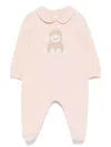 Il Gufo Animal-patch Pajama In Pink
