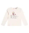 Il Gufo Appliqué Cotton Jersey T-shirt In Pink
