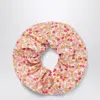 Il Gufo Apricot Scrunchie In Liberty Fabric