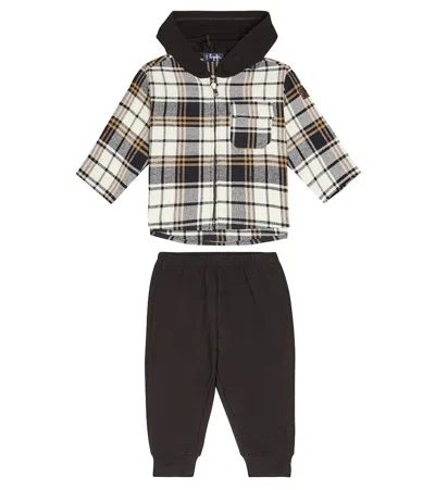 Il Gufo Baby Set Aus Hoodie Und Jogginghose In Black