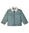 Il Gufo Baby Corduroy-trimmed Technical Jacket In Green