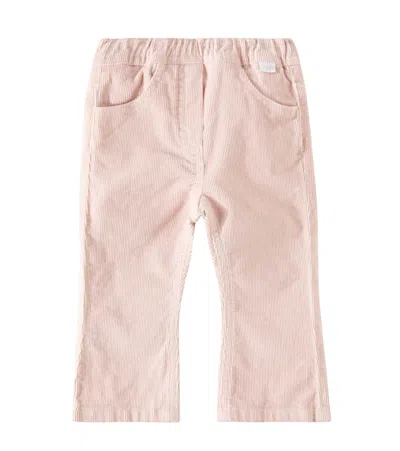 Il Gufo Baby Cotton Corduroy Pants In Pink