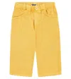 Il Gufo Baby Cotton Gabardine Pants In Cinnamon