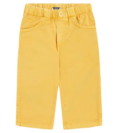 Il Gufo Baby Cotton Gabardine Pants In Cinnamon