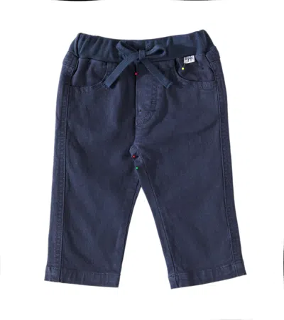 Il Gufo Baby Cotton Pants In Blue
