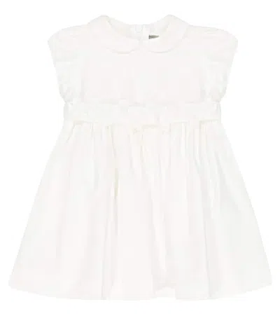 Il Gufo Baby Kleid Aus Einem Baumwollgemisch In White