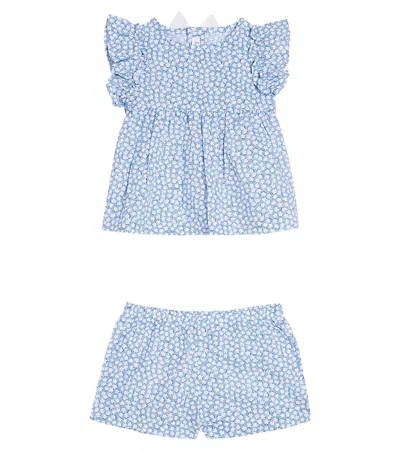 Il Gufo Baby Set Aus Hemd Und Hose In Blue