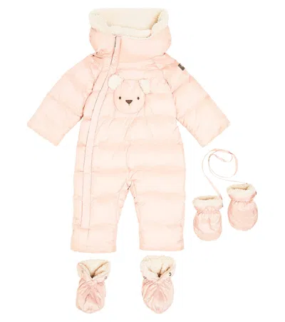 Il Gufo Baby Down Snowsuit In Pink
