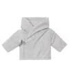 Il Gufo Baby Faux Fur Padded Jacket In Grigio Nickel