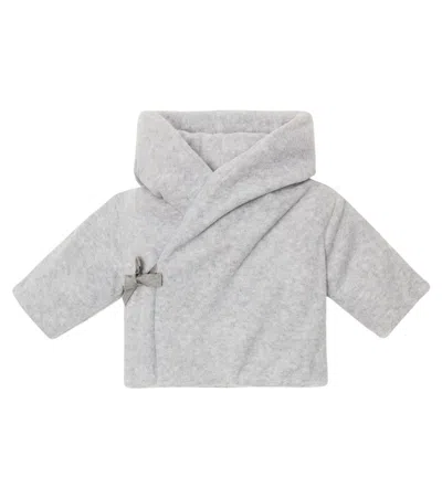 Il Gufo Baby Faux Fur Padded Jacket In Grigio Nickel
