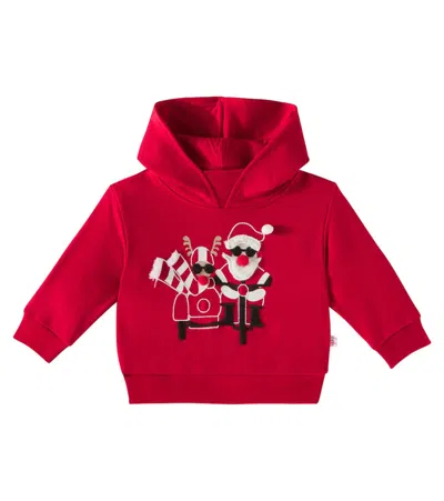 Il Gufo Baby Printed Cotton Sweatshirt In Red