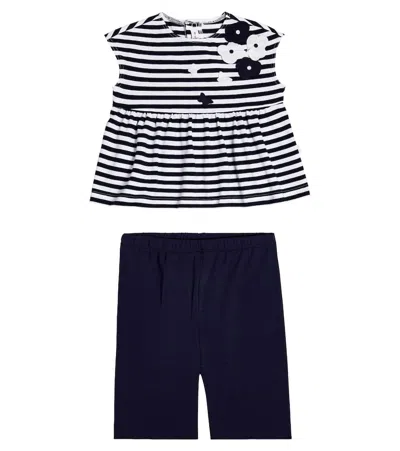 Il Gufo Baby Set Aus Top Und Hose Aus Baumwolle In Blue