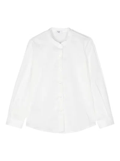 Il Gufo Band-collar Shirt In White
