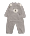 Il Gufo Bear Jumpsuit In Gray