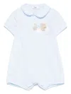 Il Gufo Bear-motif Romper In Blue