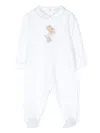 Il Gufo Bear-patch Pyjamas In White