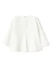 Il Gufo Bell-sleeve Blouse In White