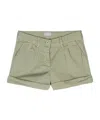Il Gufo Twill Cotton-blend Mini Shorts In Gray