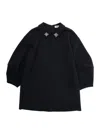 Il Gufo Shirt Collar Dress In Black