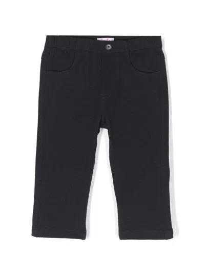 Il Gufo Black Pants In Cotton Baby In Blu