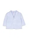 Il Gufo Striped Seersucker Blazer In Azure