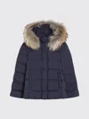 Il Gufo Blue Nylon Hooded Down Jacket In Blue
