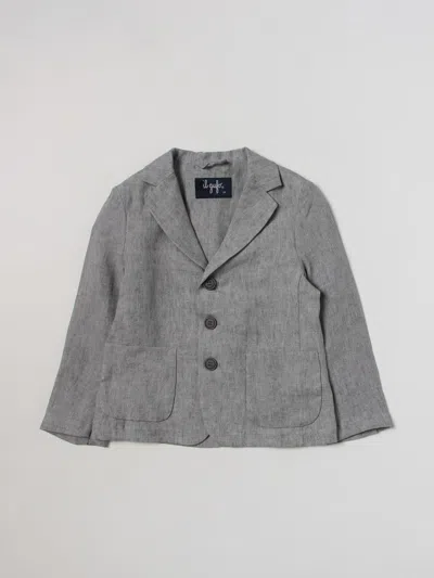Il Gufo Kids' Rock-colored Blazer In Grey