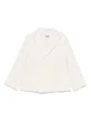 Il Gufo Striped Blazer In White