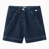Il Gufo Blue Denim Bermuda Shorts In Blue