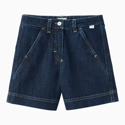 IL GUFO BLUE DENIM BERMUDA SHORTS