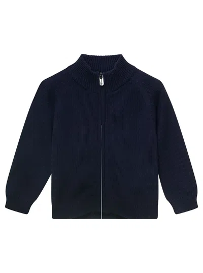 Il Gufo Babies' Golfino Tricot In Blu