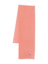 Il Gufo Bow-appliqué Scarf In Orange