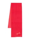 Il Gufo Bow-appliqué Scarf In Red