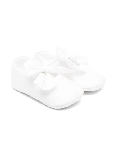 Il Gufo Babies' Bow-detail Ballet Flats In White