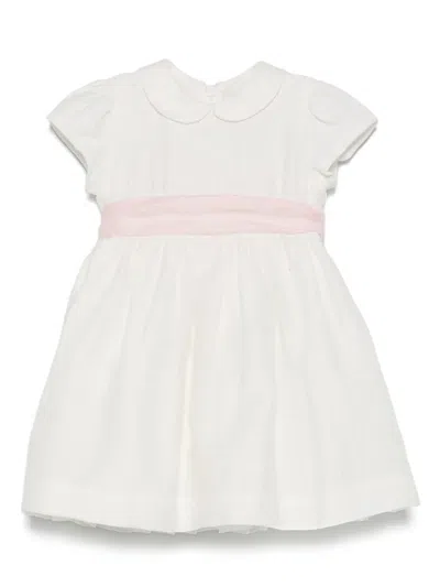 Il Gufo Babies' Bow-detail Dress In White